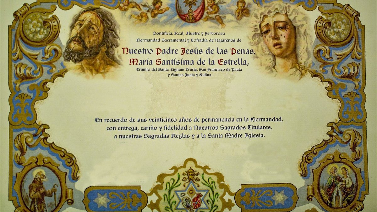 diploma bodas plata