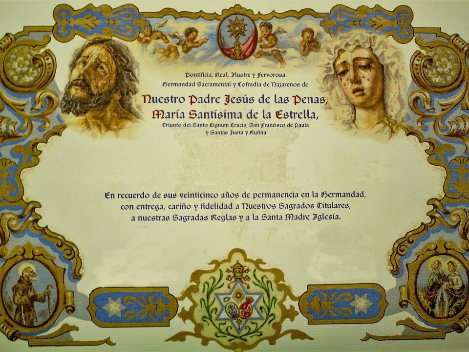 diploma bodas plata
