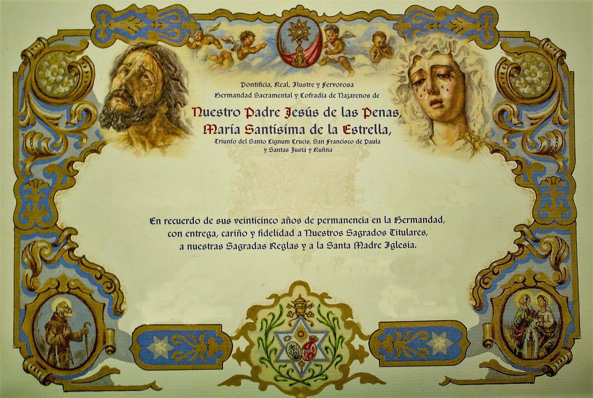 diploma bodas plata
