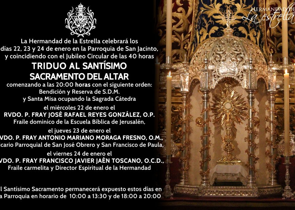 20200116 Triduo Santisimo