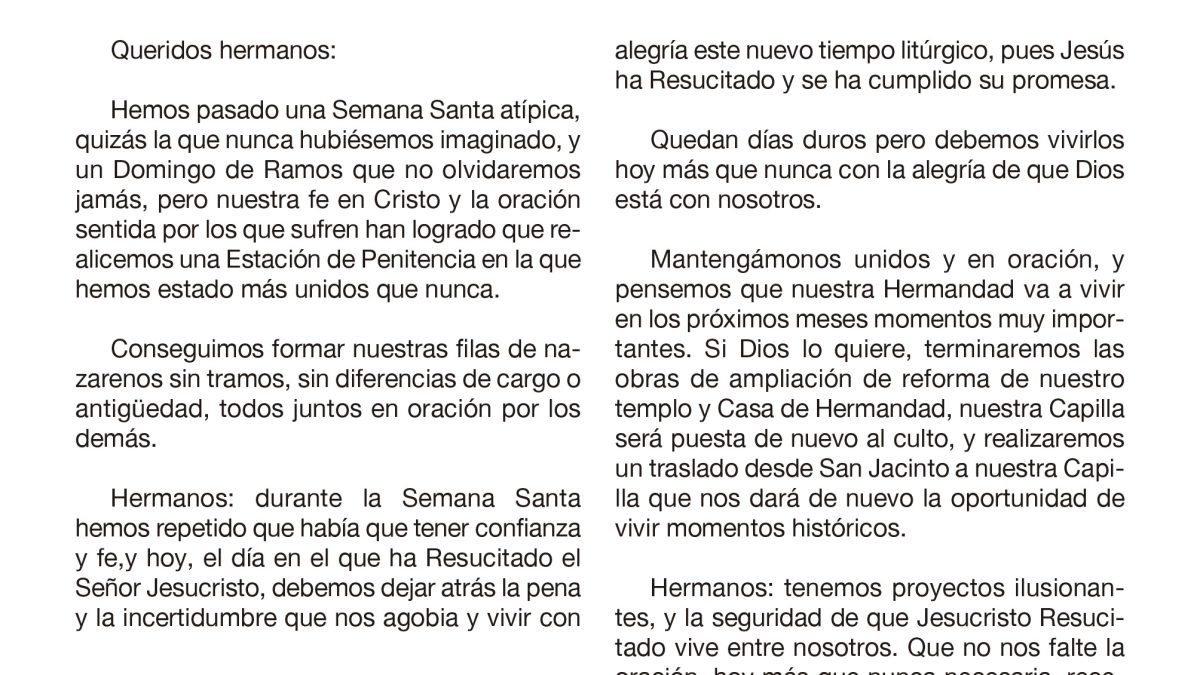20200412 Carta Hermano Mayor Pascua
