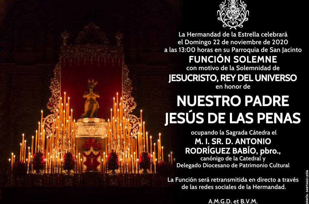 Anuncio Funcion Cristo Rey 2020