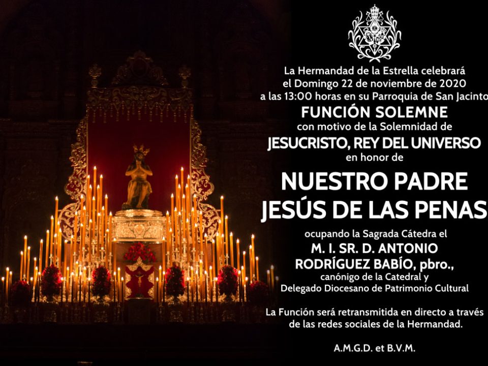 Anuncio Funcion Cristo Rey 2020