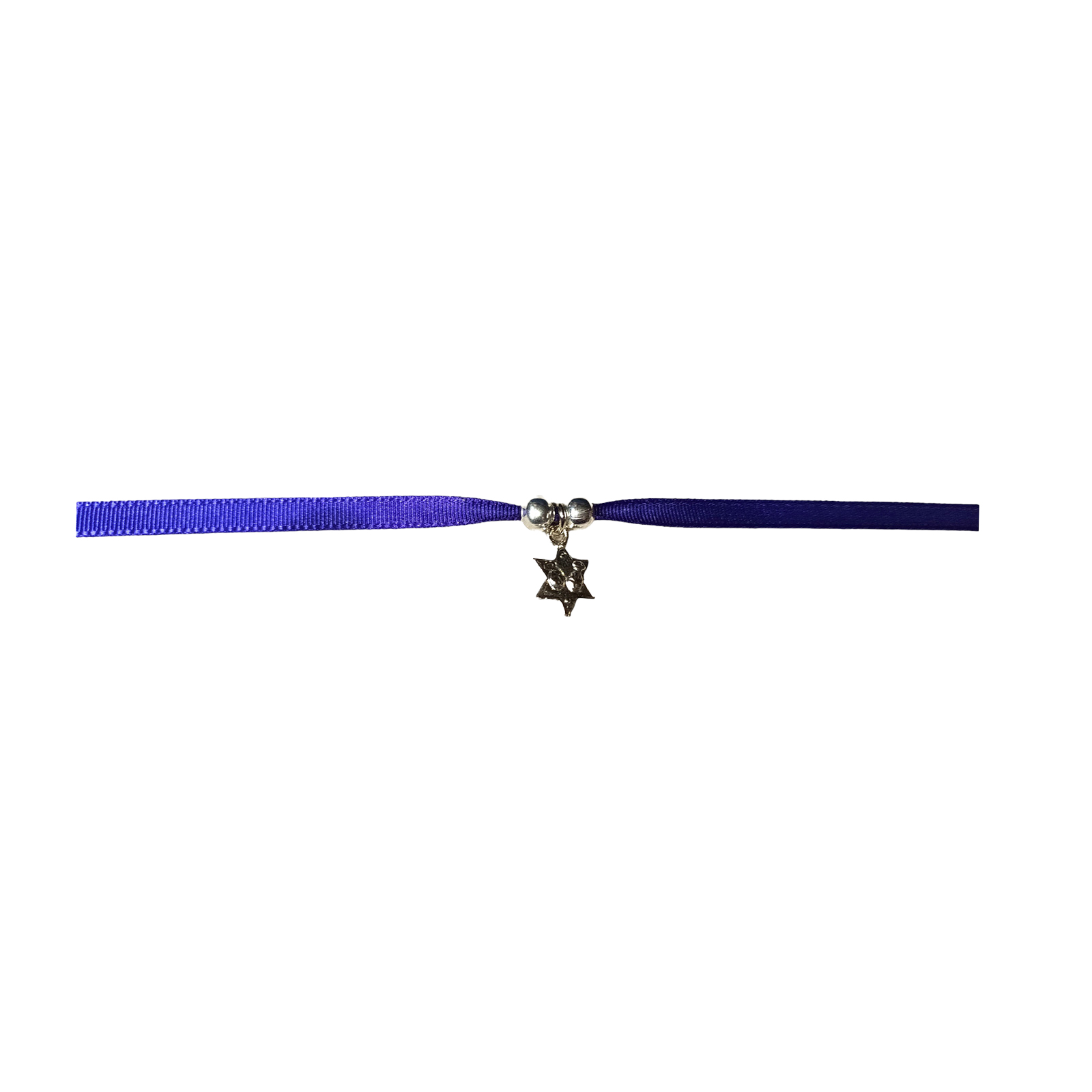 Pulsera tela morada estrellita