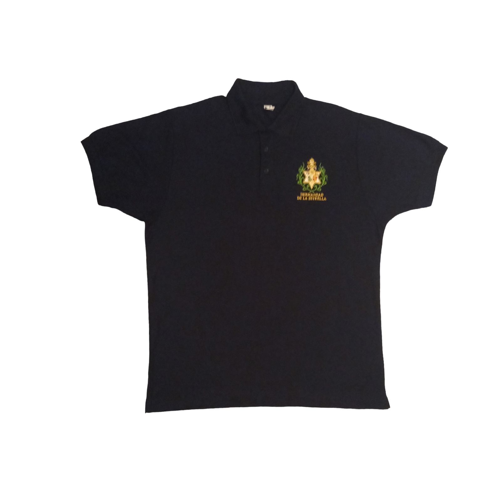 Polo azul M/C Escudo bordado XL