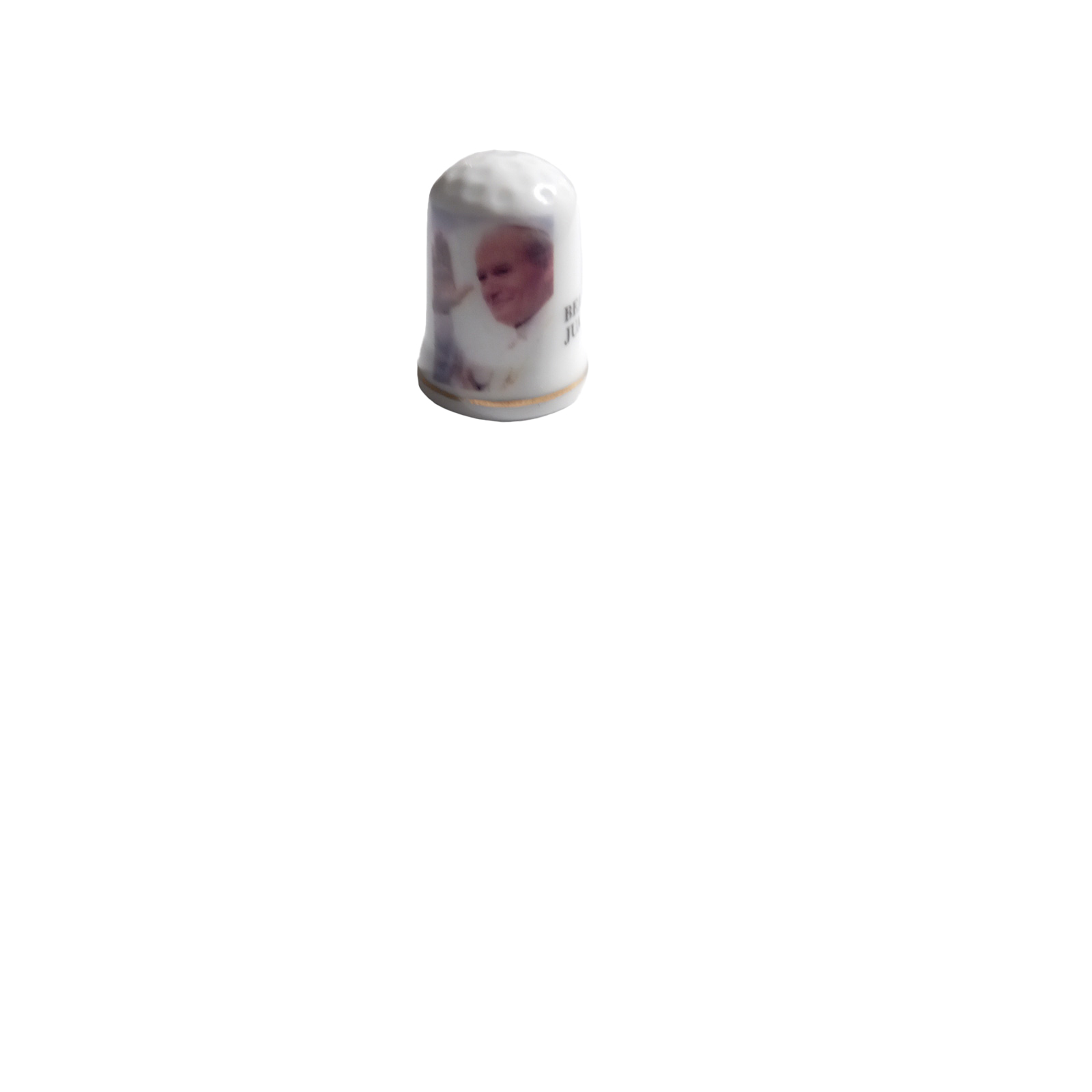 Dedal lacado blanco Papa