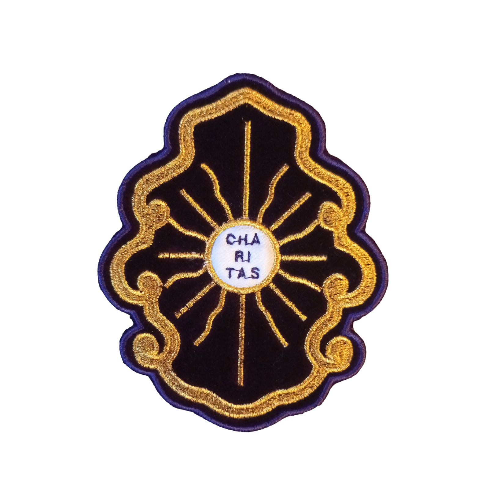 Escudo antifaz Cristo CHARITAS grande