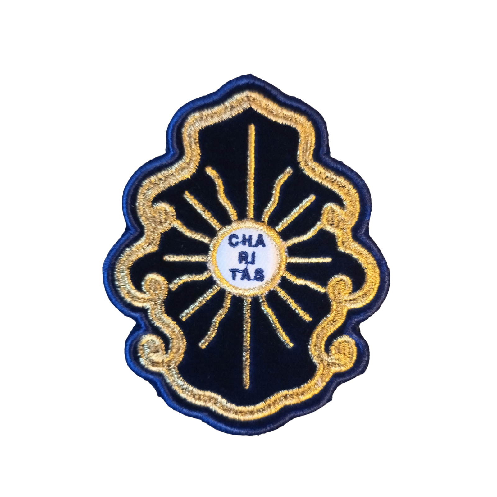 Escudo antifaz Virgen CHARITAS grande
