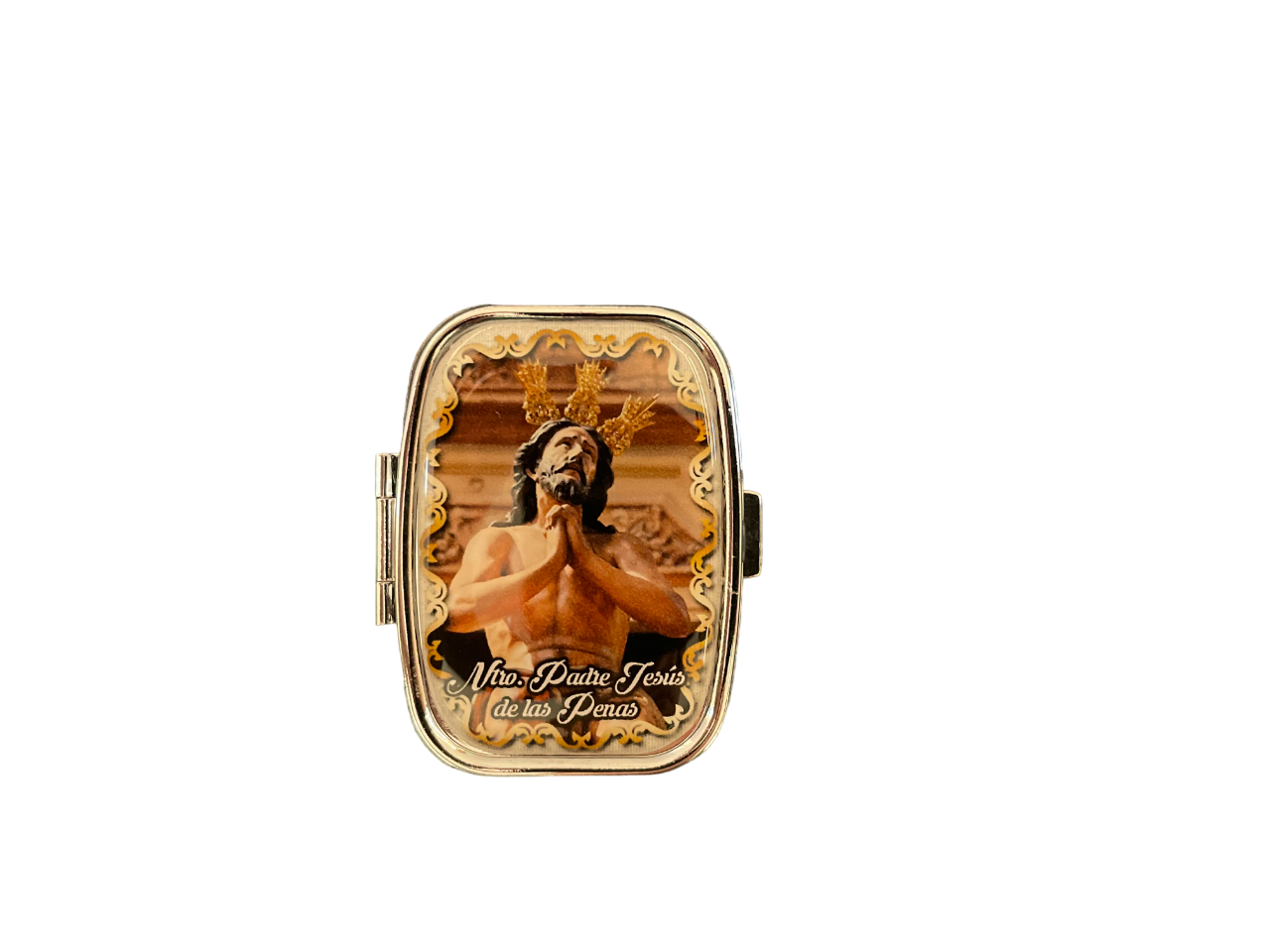 Pastillero rectangular del Cristo